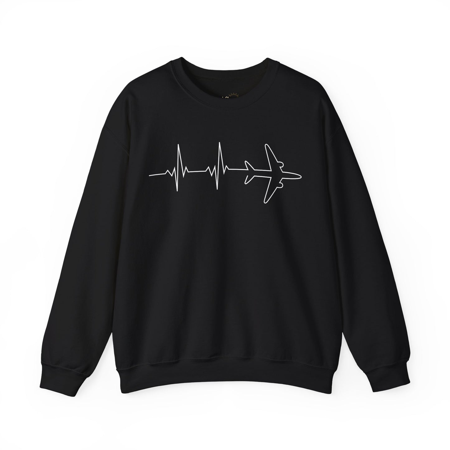 Heartbeat Airplane Premium Sweatshirt