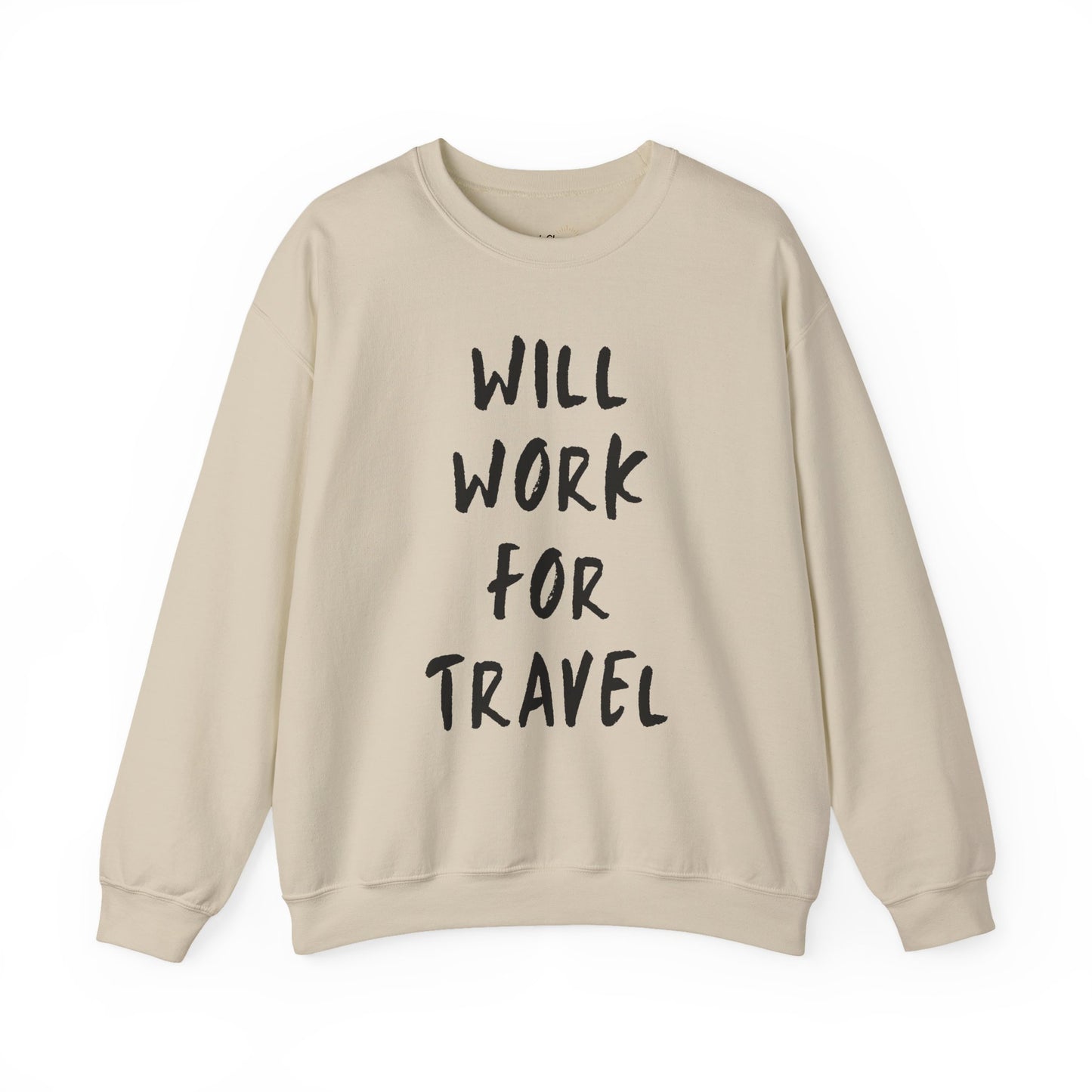 Will Work For Travel Premium Sweatshirt