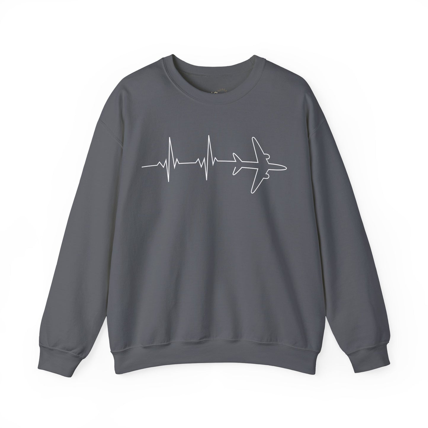 Heartbeat Airplane Premium Sweatshirt