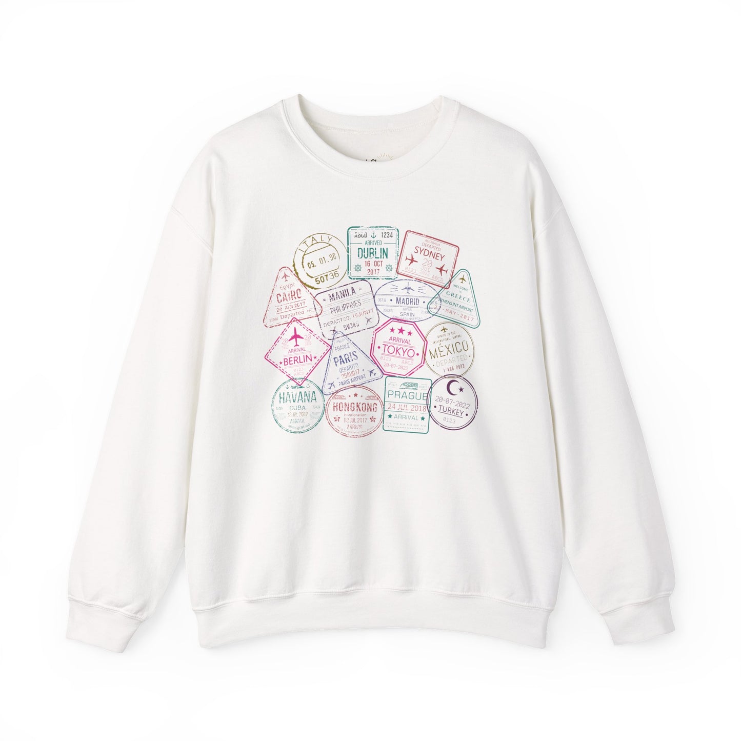Passport Stamps Premium Sweatshirt