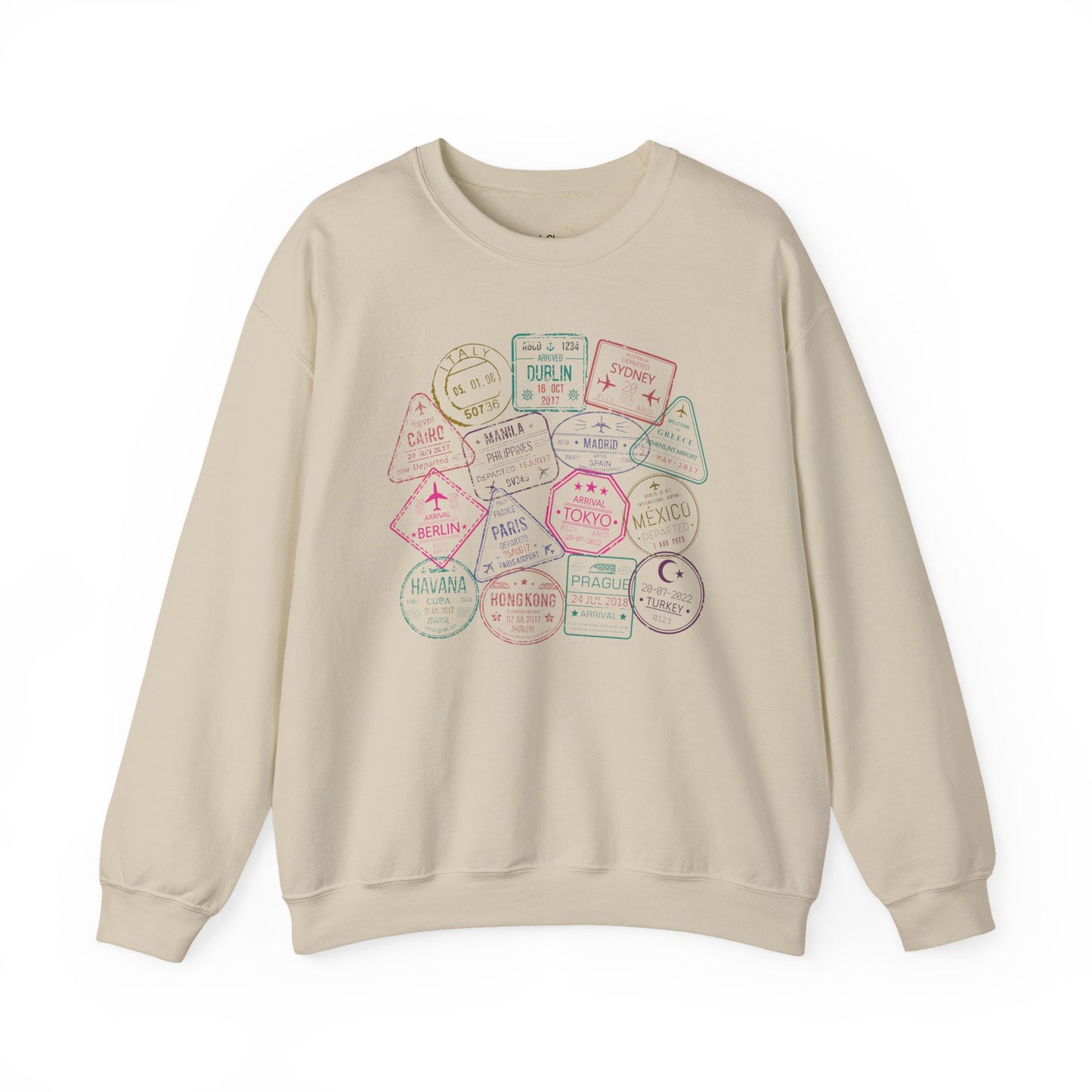 Passport Stamps Premium Sweatshirt