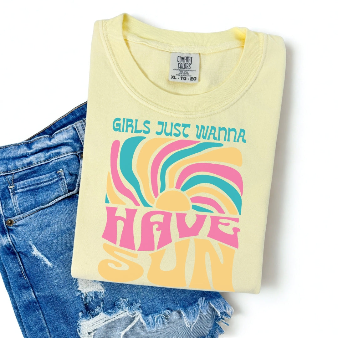 Girls Just Wanna Have Sun Premium Tee