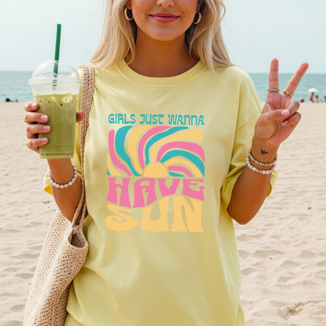 Girls Just Wanna Have Sun Premium Tee
