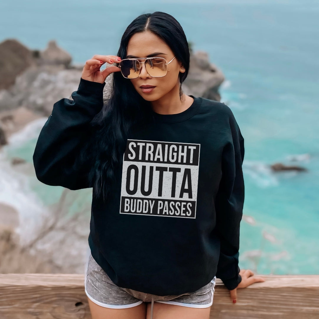 Straight Outta Buddy Passes Premium Sweatshirt