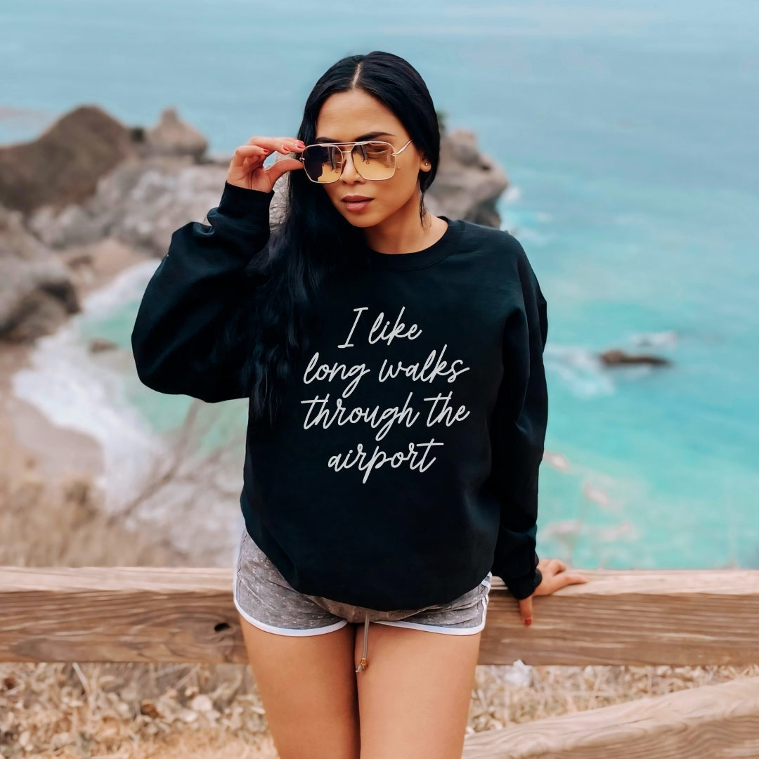 I Like Long Walks Premium Sweatshirt