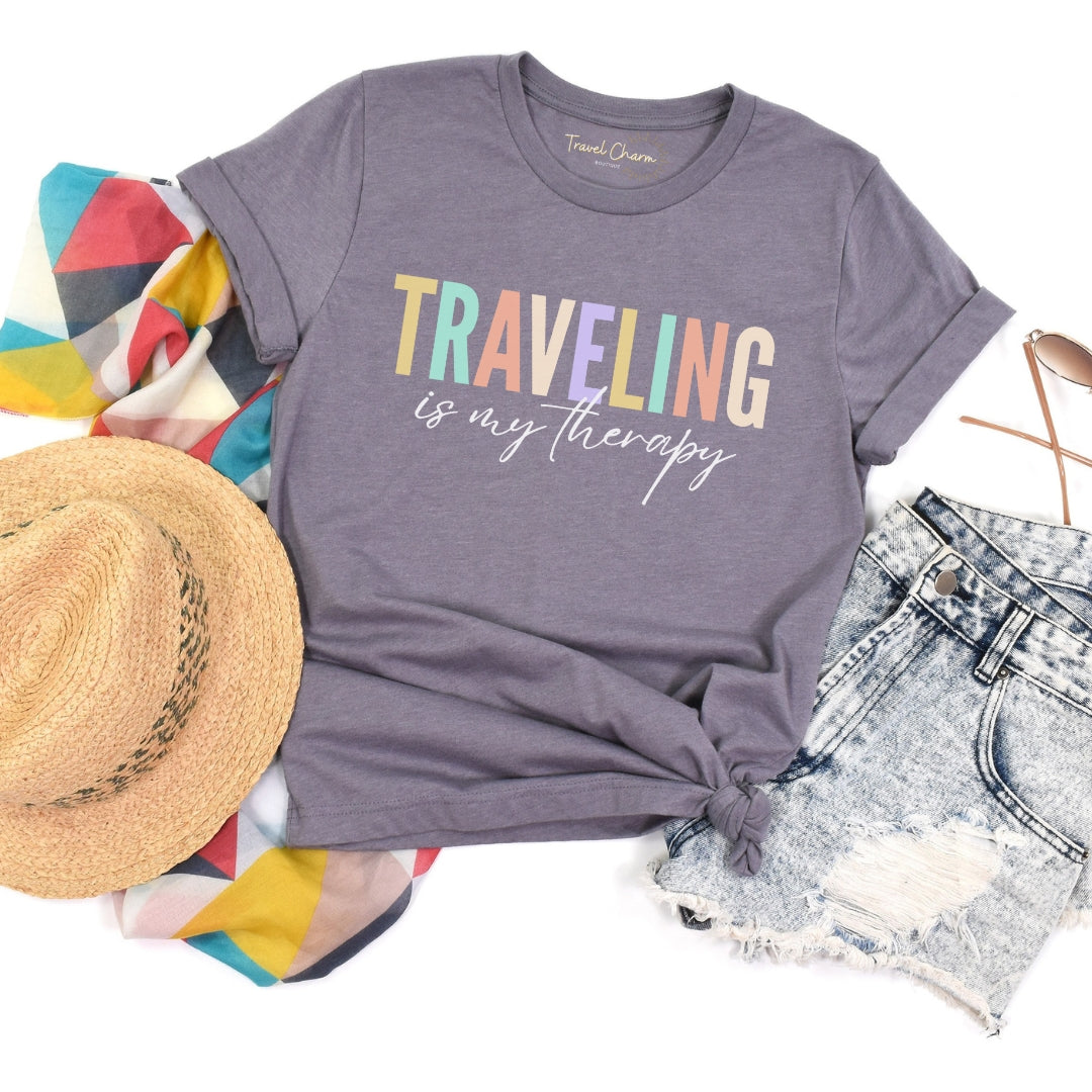 Traveling Is My Therapy Premium Tee