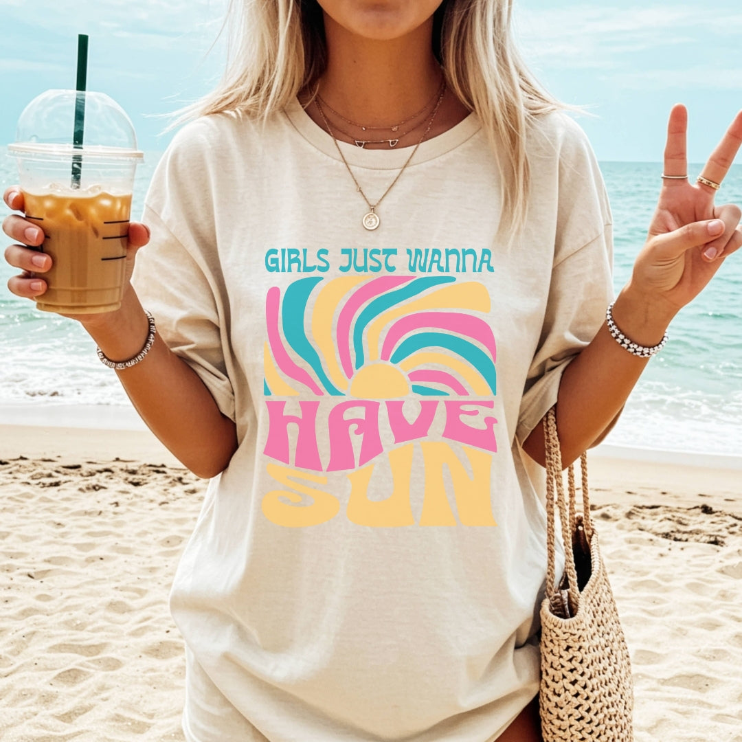 Girls Just Wanna Have Sun Premium Tee