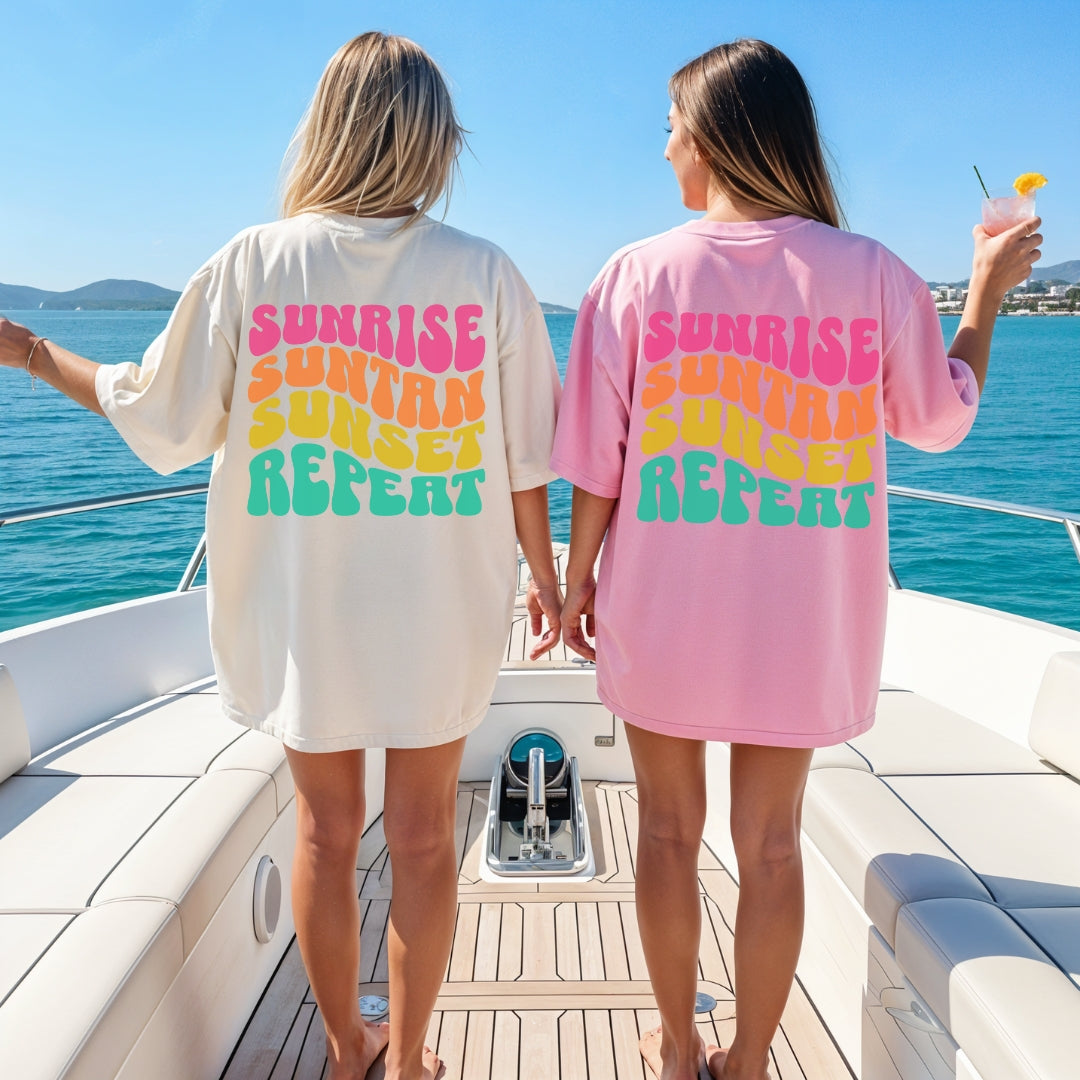 Sunrise Sunset Repeat Premium Tee
