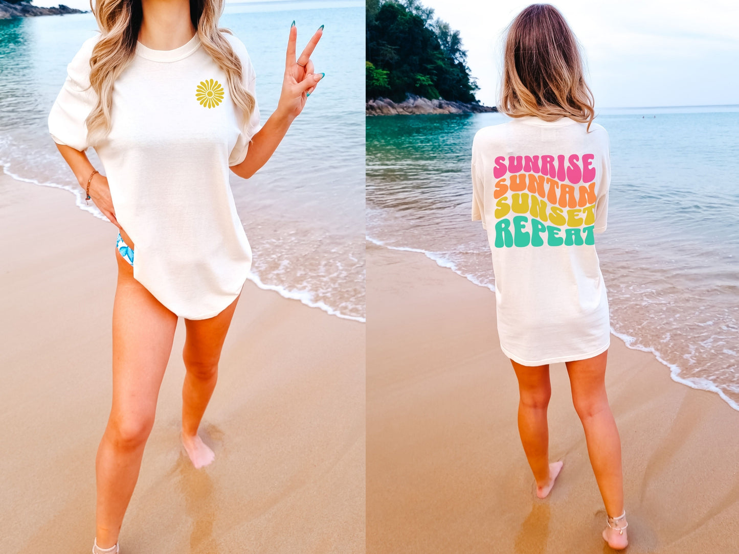 Sunrise Sunset Repeat Premium Tee