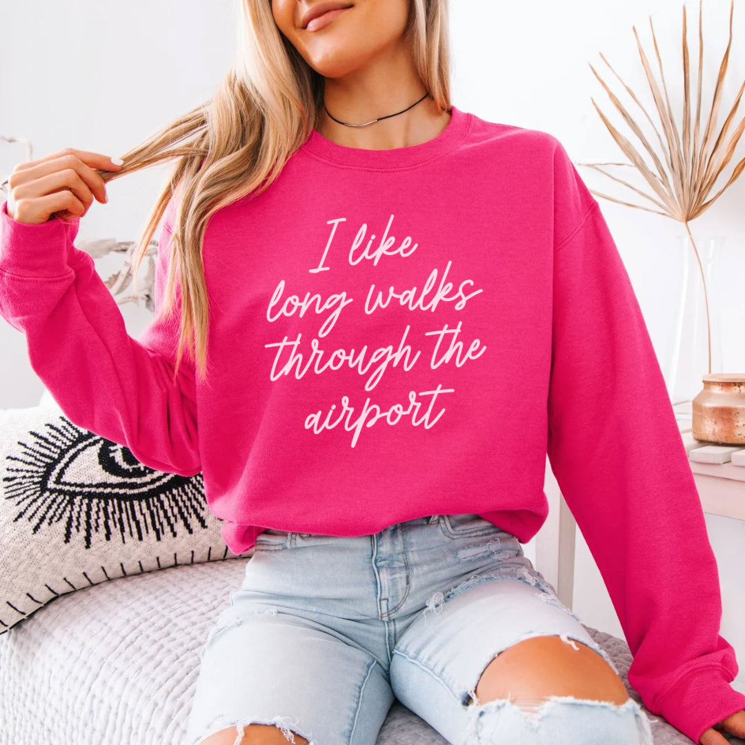 I Like Long Walks Premium Sweatshirt