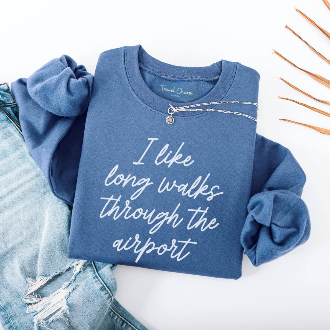 I Like Long Walks Premium Sweatshirt