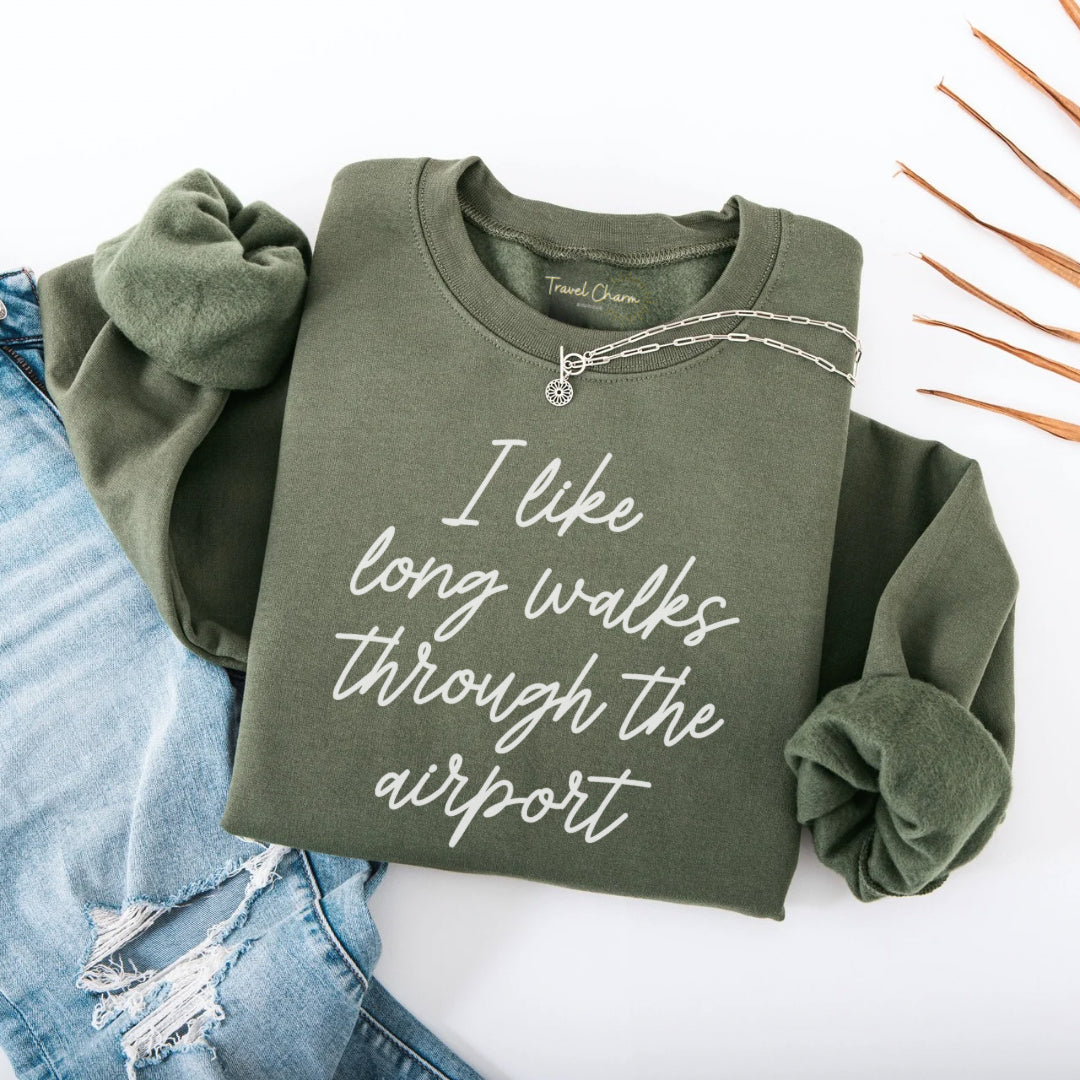 I Like Long Walks Premium Sweatshirt