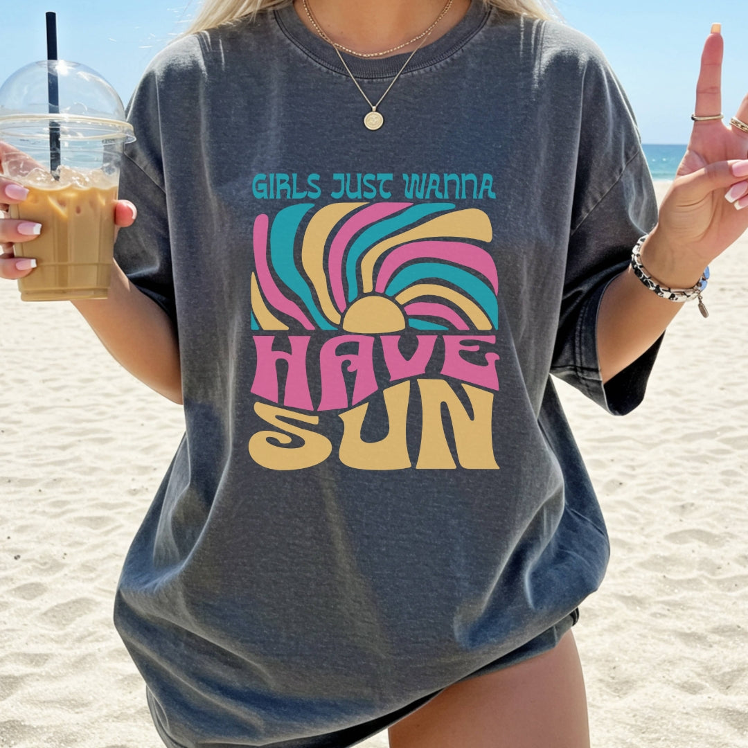 Girls Just Wanna Have Sun Premium Tee