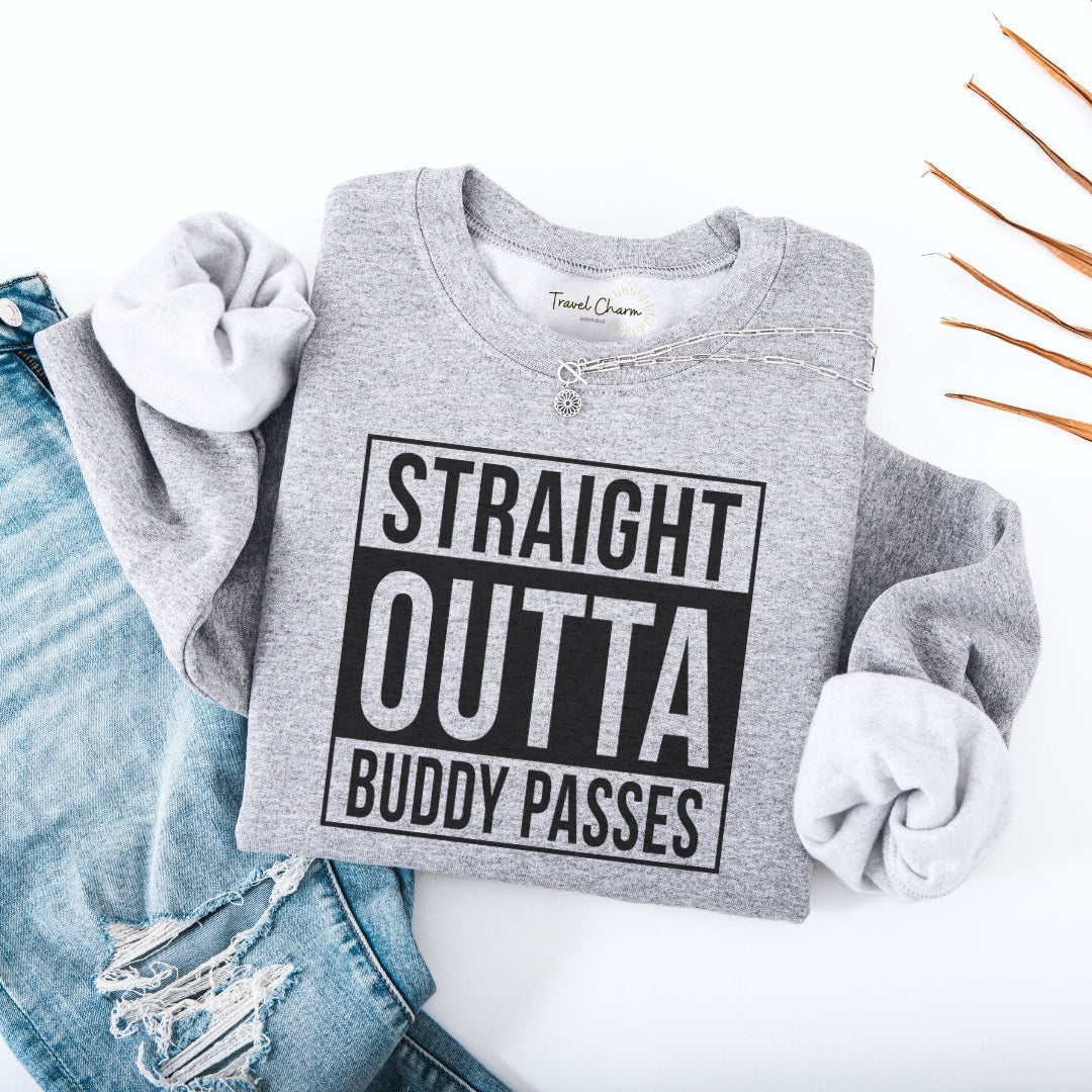 Straight Outta Buddy Passes Premium Sweatshirt