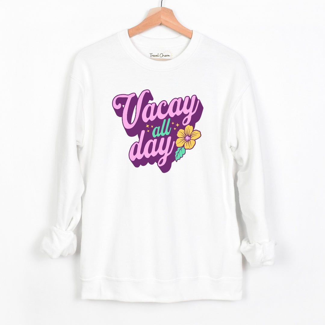 Vacay All Day Premium Sweatshirt
