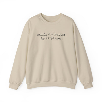 Easily Distracted By Airplanes Premium Sweatshirt