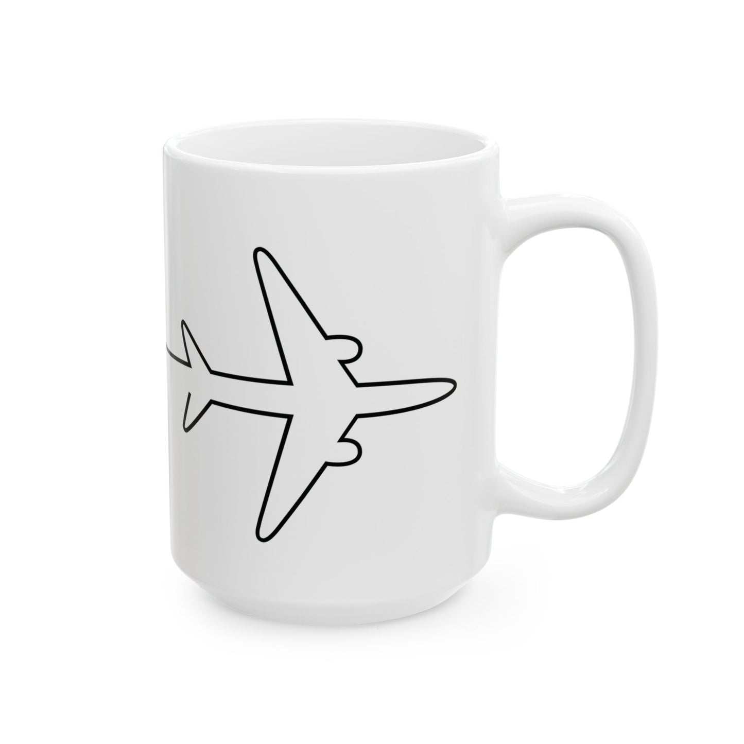 Heartbeat Airplane 15oz Mug