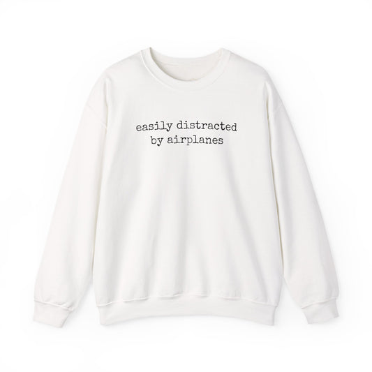 Easily Distracted By Airplanes Premium Sweatshirt
