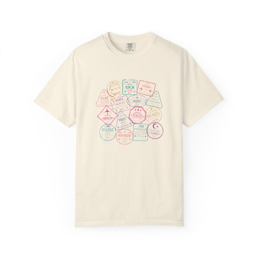 Passport Stamps Premium Tee