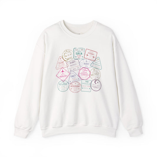Passport Stamps Premium Sweatshirt