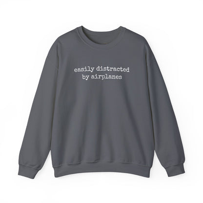 Easily Distracted By Airplanes Premium Sweatshirt