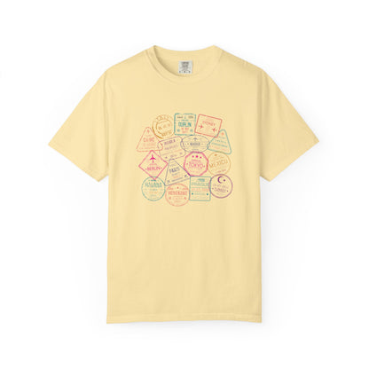 Passport Stamps Premium Tee