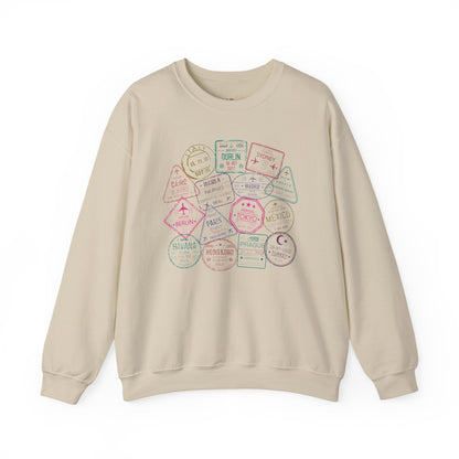 Passport Stamps Premium Sweatshirt