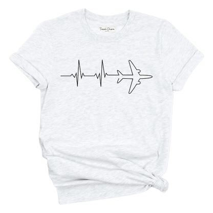 Heartbeat Airplane Premium Tee