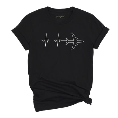 Heartbeat Airplane Premium Tee