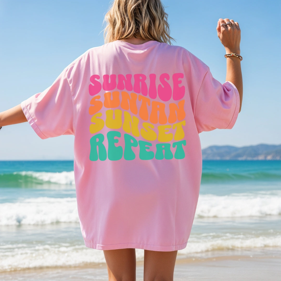 Sunrise Sunset Repeat Premium Tee
