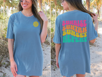 Sunrise Sunset Repeat Premium Tee