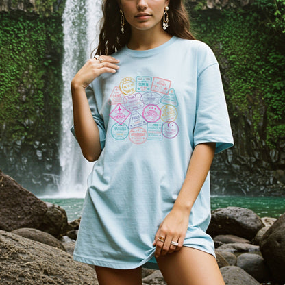 Passport Stamps Premium Tee