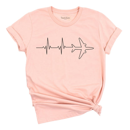Heartbeat Airplane Premium Tee