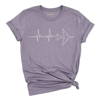 Heartbeat Airplane Premium Tee