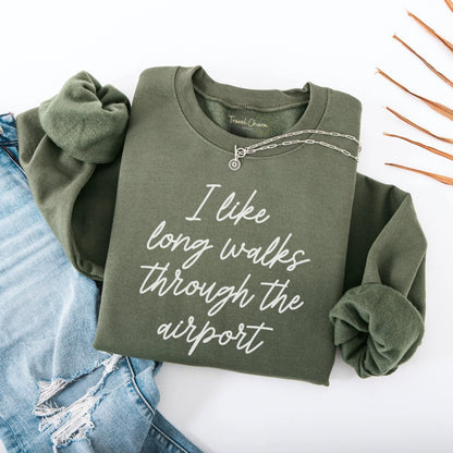 I Like Long Walks Premium Sweatshirt