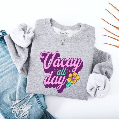 Vacay All Day Premium Sweatshirt