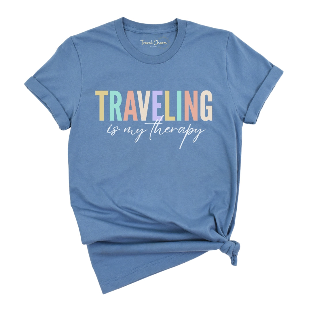 Traveling Is My Therapy Premium Tee