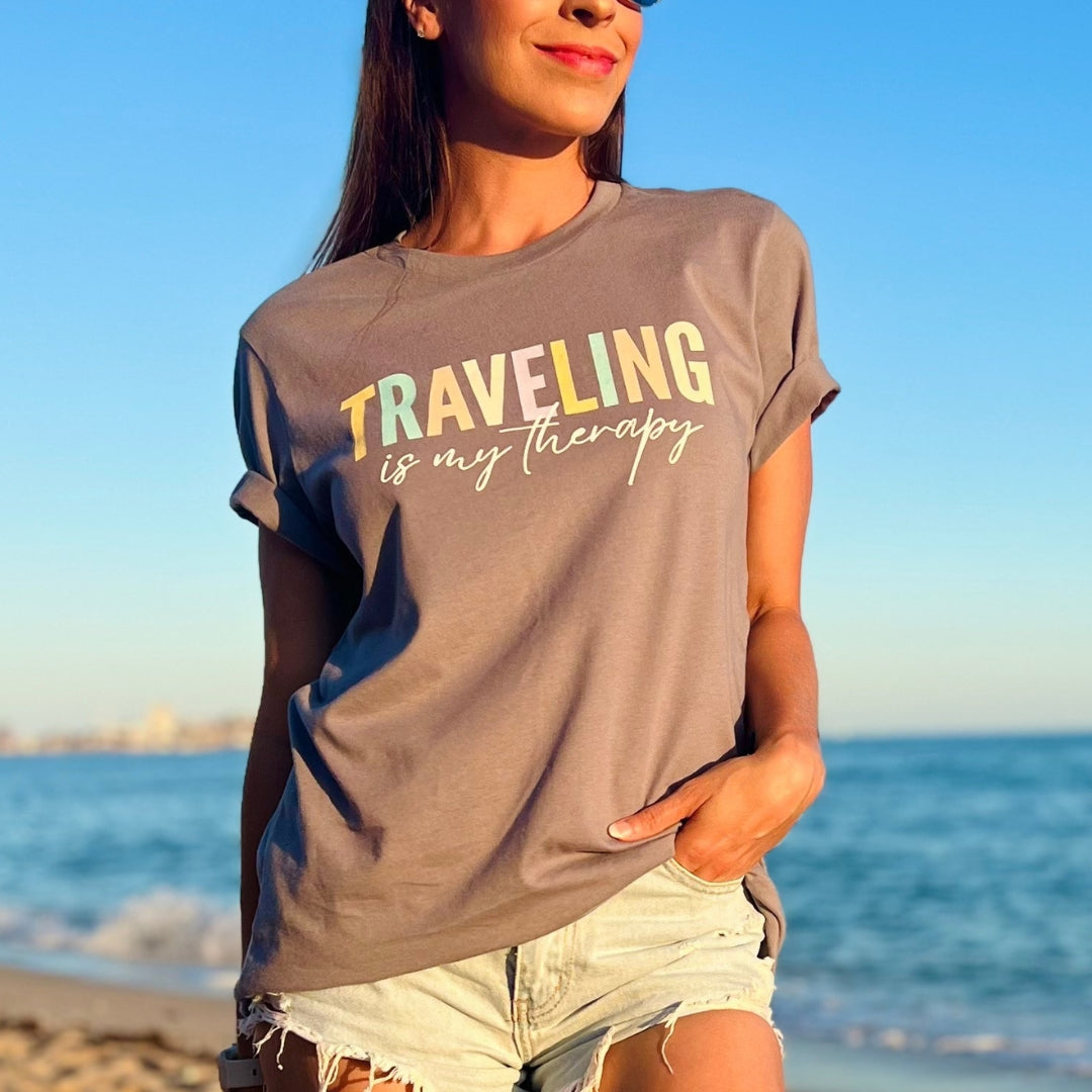 Traveling Is My Therapy Premium Tee