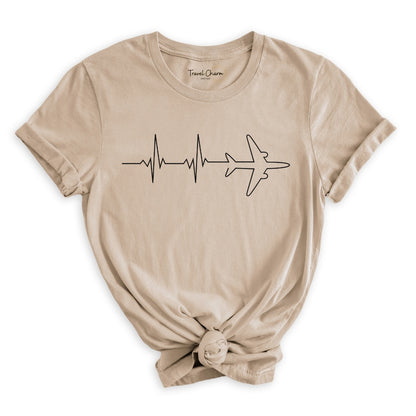Heartbeat Airplane Premium Tee