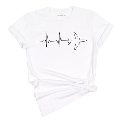 Heartbeat Airplane Premium Tee