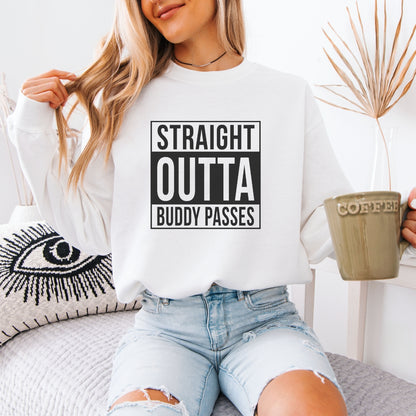 Straight Outta Buddy Passes Premium Sweatshirt