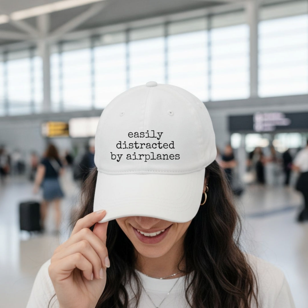 Easily Distracted By Airplanes Classic Hat