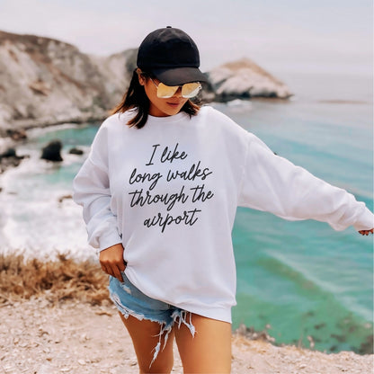 I Like Long Walks Premium Sweatshirt